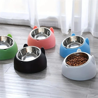 100ML Cat Dog Bowl 15 Degrees Raised Non Slip